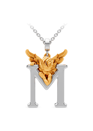 Колье CarreraYCarrera My Angel Белое/желтое золото