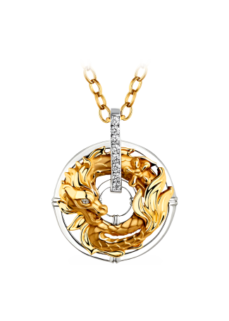 Колье CarreraYCarrera Shanghai Белое/желтое золото