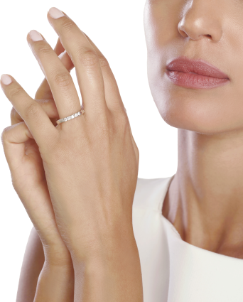 Кольцо Damiani Luce D Белое золото