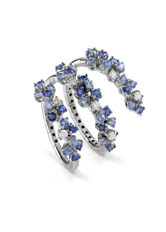 Кольцо Damiani Mimosa Flexi Белое золото