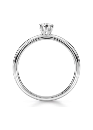 Кольцо Damiani Luce D Белое золото