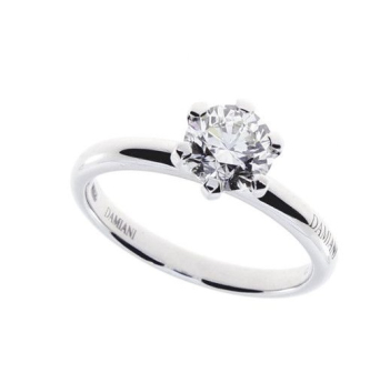 Кольцо Damiani Luce D Белое золото