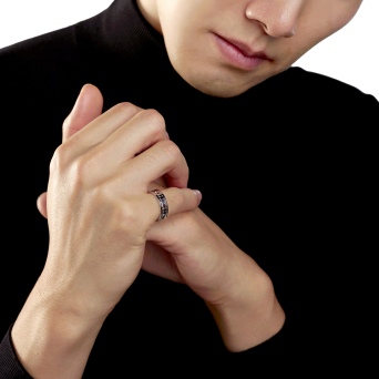 Кольцо Damiani Belle Epoque Reel Белое золото