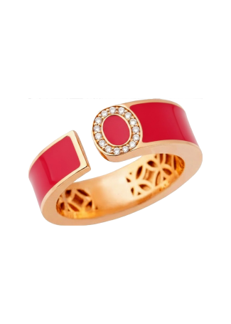 Ring RF Enamel Rose Gold