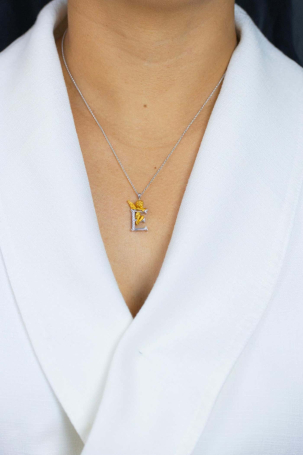 Колье CarreraYCarrera My Angel Белое/желтое золото