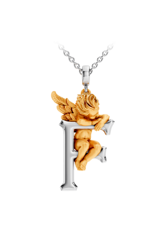 Колье CarreraYCarrera My Angel Белое/желтое золото