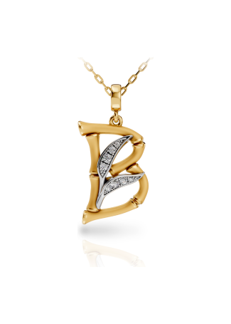 Колье CarreraYCarrera Bambu Белое/желтое золото