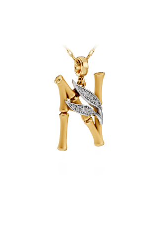 Колье CarreraYCarrera Bambu Белое/желтое золото