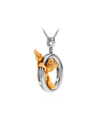 Колье CarreraYCarrera My Angel Белое/желтое золото