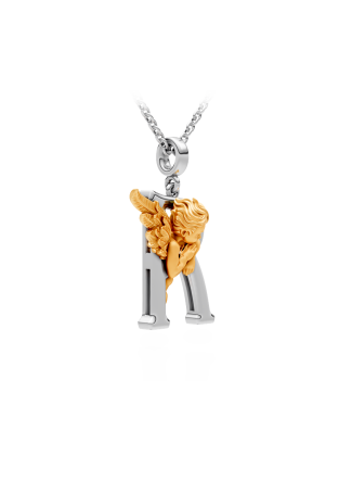 Колье CarreraYCarrera My Angel Белое/желтое золото