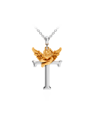 Колье CarreraYCarrera My Angel Белое/желтое золото