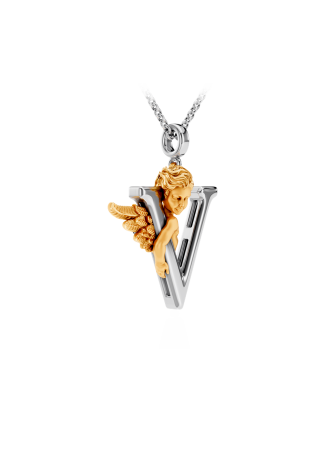 Колье CarreraYCarrera My Angel Белое/желтое золото