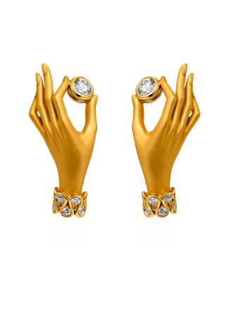 Серьги CarreraYCarrera Bonadea Желтое золото