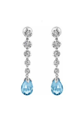 Серьги CarreraYCarrera Jardin de rosas Белое золото