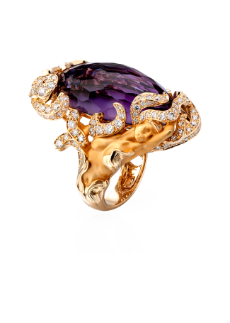 Кольцо CarreraYCarrera Germina Желтое золото