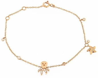 Браслет Crivelli Chain bracelet Розовое золото