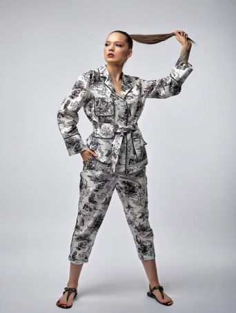 Брюки Zardozi Tomiris Хлопок