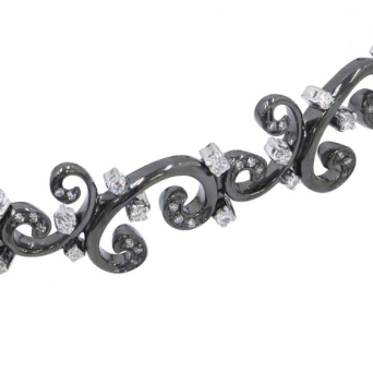 Браслет Damiani Valencienne Черное золото