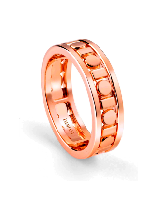 Кольцо Damiani Belle Epoque Reel Розовое золото