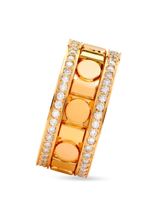 Кольцо Damiani Belle Epoque Reel Желтое золото