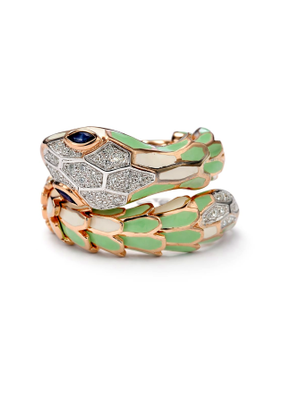 Кольцо RF Serpenti Серебро