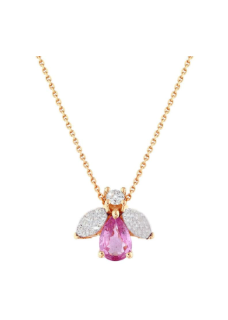 Колье Bee Goddess Bee Розовое золото