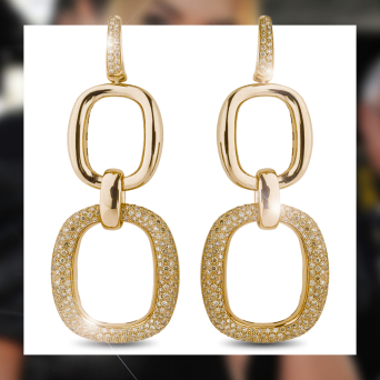 Серьги Damiani D.Lace Желтое золото