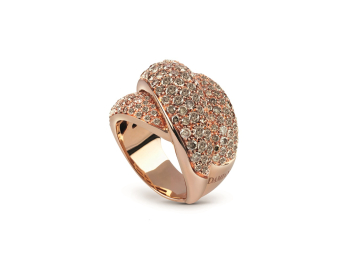 Кольцо Damiani Gomitolo Розовое золото