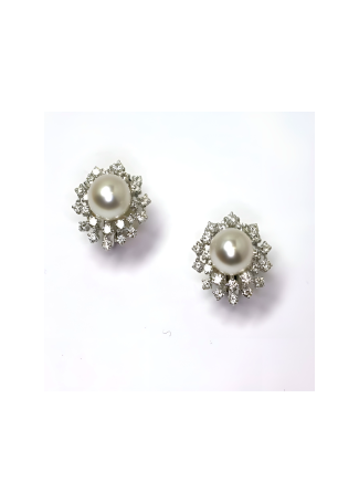 Серьги Damiani Mimosa Perle Белое золото