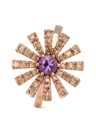 Кольцо Damiani Margherita Розовое золото