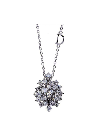 Колье Damiani Mimosa Белое золото