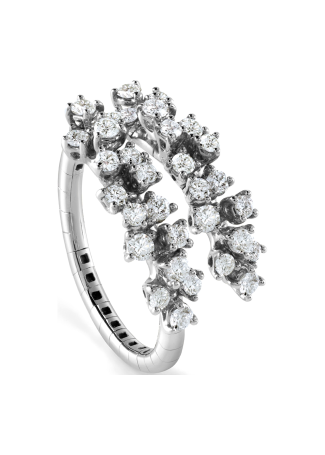 Кольцо Damiani Mimosa Flexi Белое золото