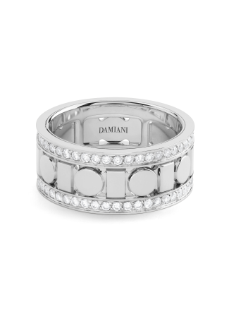 Кольцо Damiani Belle Epoque Reel Белое золото