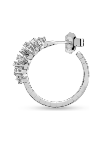 Серьги Damiani Mimosa Flexi Белое золото