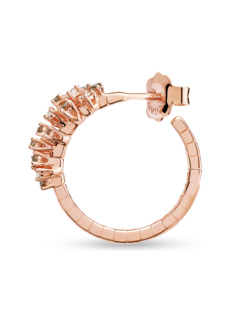 Серьги Damiani Mimosa Flexi Розовое золото