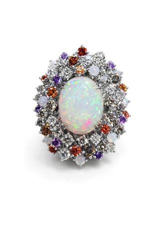 Кольцо Damiani Mimosa Белое золото