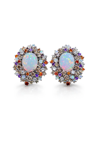 Серьги Damiani Mimosa Белое золото