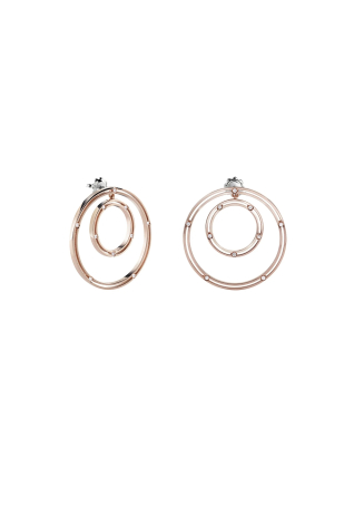Серьги Damiani D.Side Розовое золото