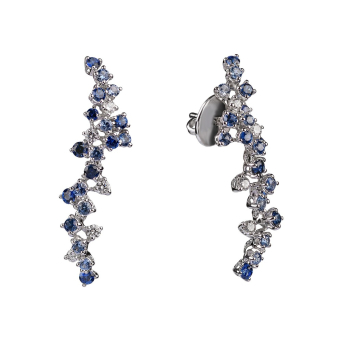 Серьги Damiani Mimosa Flexi Белое золото