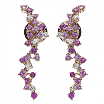 Серьги Damiani Mimosa Flexi Розовое золото