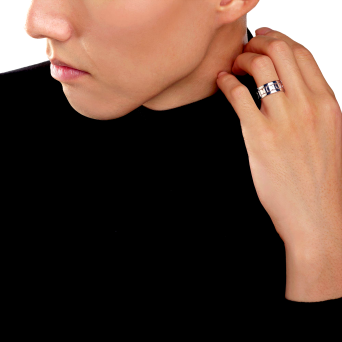 Кольцо Damiani Belle Epoque Reel Белое золото