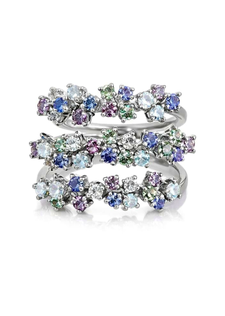 Кольцо Damiani Mimosa Flexi Белое золото