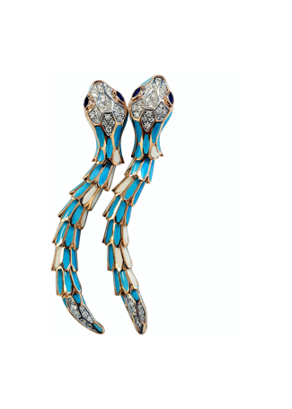 Серьги RF Serpenti Серебро