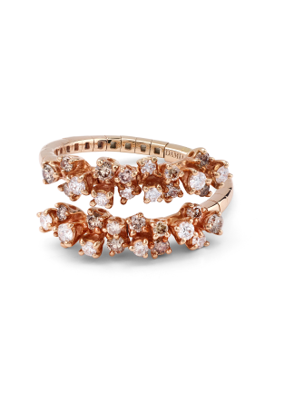 Кольцо Damiani Mimosa Flexi Розовое золото