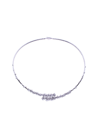 Колье Damiani Mimosa Flexi Белое золото