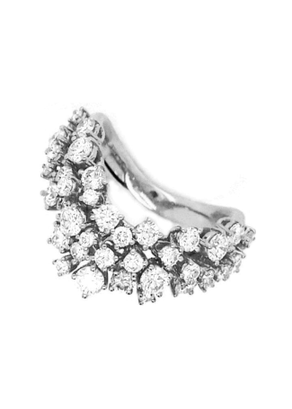 Кольцо Damiani Mimosa Белое золото