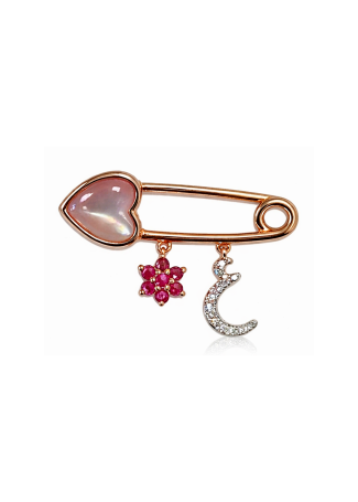 Брошь Aspire Kids As Розовое золото