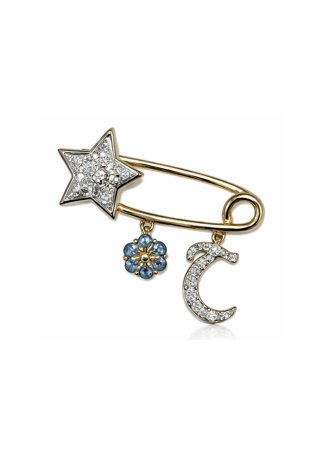 Брошь Aspire Kids As Желтое золото