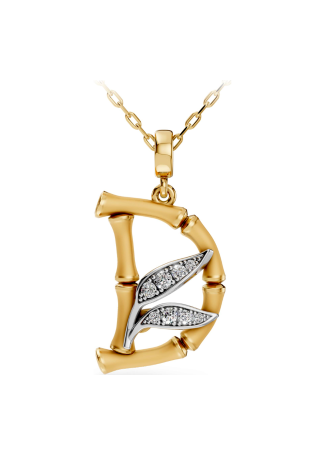 Necklace CarreraYCarrera Bamboo White/Yellow Gold, Yellow Gold