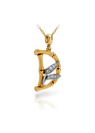 Necklace CarreraYCarrera Bamboo White/Yellow Gold, Yellow Gold